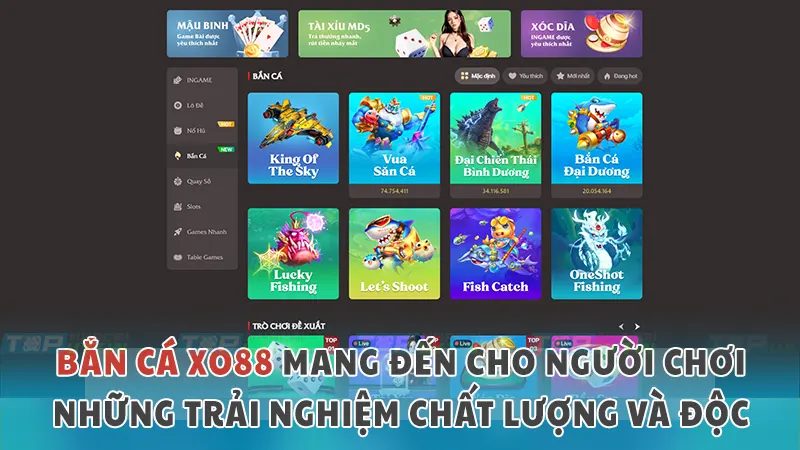 XO88 11 Bắn cá đổi thưởng ăn tiền thật