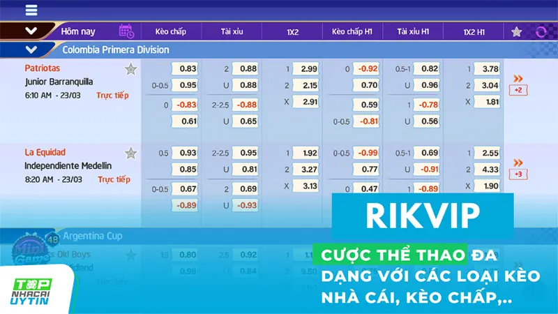 RIKVIP 13 ca cuoc the thao rikvip uy tin - RIKVIP