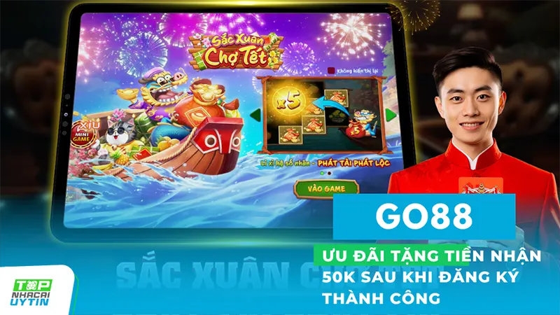 GO88 13 Khi tham gia và đăng ký tài khoản, người chơi không chỉ được hưởng ngay 50k đồng