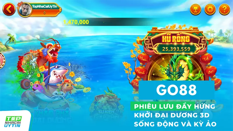 GO88 11 Mini Games tại Go88 đem lại một không gian giải trí đầy màu sắc như Mini Poker, Lắc Xí Ngầu Sicbo, Candy, Trên Dưới, Lô Đề, Bắn Cá, và Tài Xỉu,...