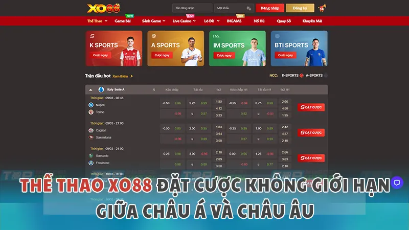 XO88 8 Tại XO88, cá cược thể thao, và đặc biệt là bóng đá, được nâng lên một tầm cao mới
