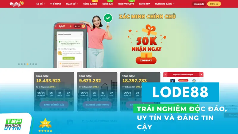 Nhà cái Lode88 đem đến cho người chơi những trải nghiệm độc đáo và là điểm đến uy tín và đáng tin cậy