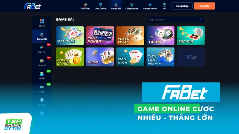 Top 10+ trang game bài đổi thưởng uy tín 'số 1' 9 Game online Cược nhiều - Thắng lớn