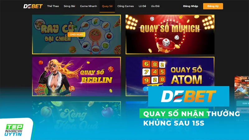 Quay số nhận thưởng khủng sau 15s