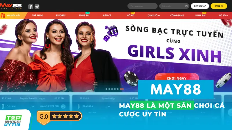 May88 - Nhà cái uy tín chuyên cá cược bóng đá, soi kèo online 18 May88 là một sân chơi cá cược uy tín, mặc dù mới xuất hiện trên thị trường châu Á