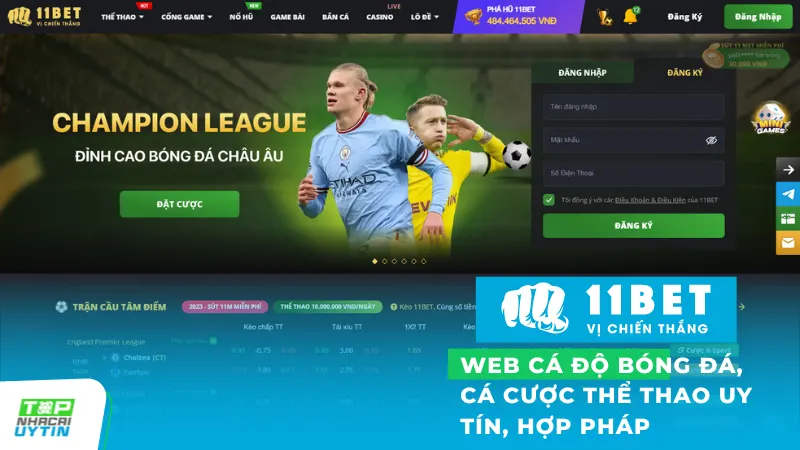 11BET - Web cá độ bóng đá, cá cược thể thao uy tín 2 Web cá độ bóng đá, cá cược thể thao uy tín, hợp pháp tại Việt Nam