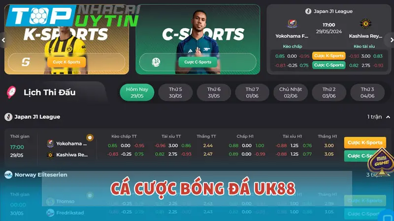 Cá cược bóng đá UK88: Trải nghiệm cược đỉnh cao từ châu Âu 4 Cá cược bóng đá UK88: Trải nghiệm cược đỉnh cao từ châu Âu