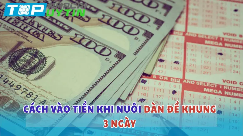 Cách vào tiền khi nuôi dàn đề khung 3 ngày