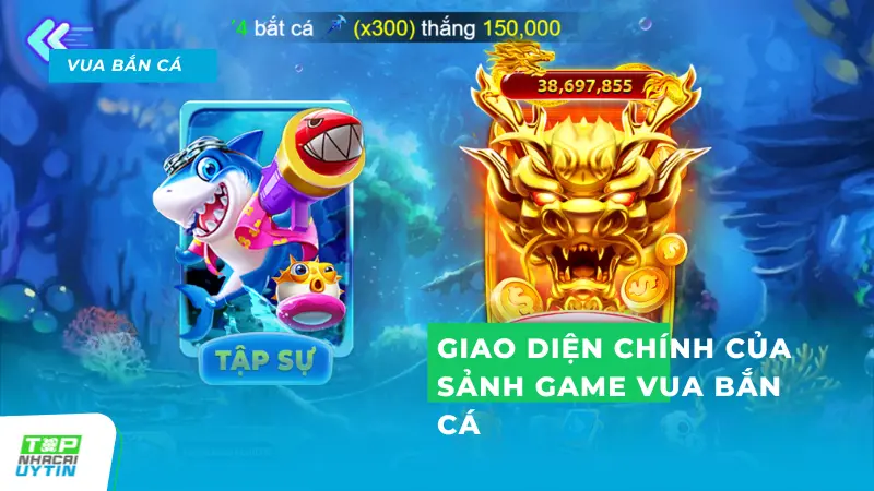 Vua Bắn Cá tại DEBET, game đổi thưởng hấp dẫn hàng đầu 6 Giao diện chính của sảnh game Vua Bắn Cá