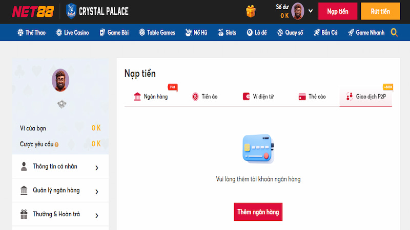 Người mới chơi Net88 những điều bất ngờ và ấn tượng ban đầu 5 Nạp tiền dễ dàng, nhanh chóng