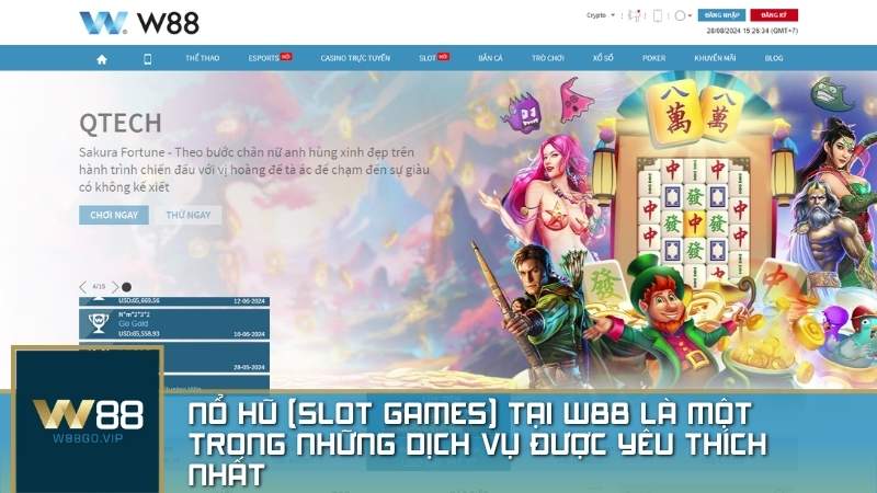 Game bài W88 – Trải nghiệm đỉnh cao tại nhà cái hàng đầu châu Á 4 W88 đa dạng game đổi thưởng như nổ hũ, bắn cá, game bài, thể thao...